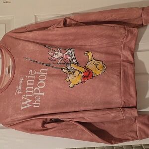 NWOT-Disney Winnie the Pooh Pink Likely Dusty Rose Pink Sweater